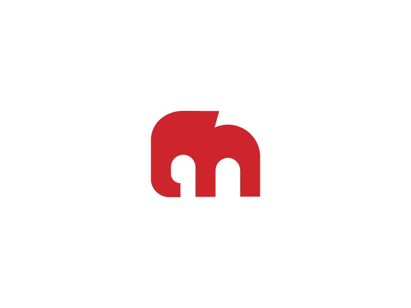Melephant nature icon brand symbol abstract animal mark simple elephan.png
