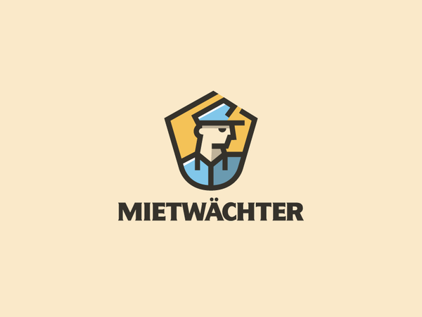Mietwachter m apartment badge logo landlord uniform security.png