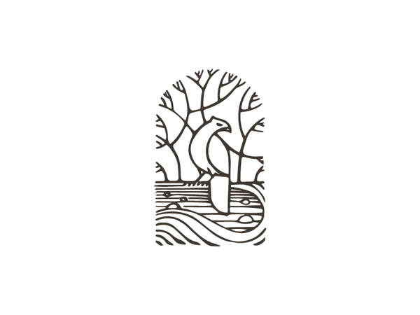 Nature illustration logo monochrome tree lineout river hawk bird natur.png