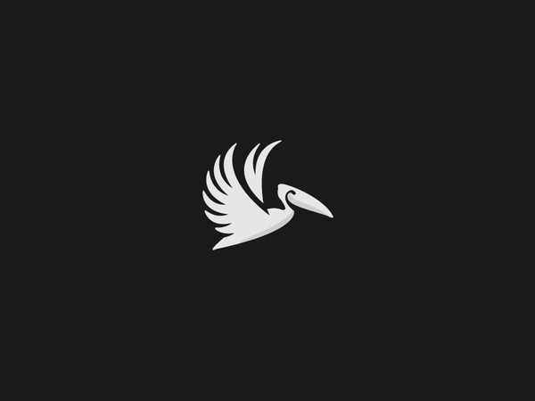 Pelican  pelican bird animal fly nature wing logo beak air.png