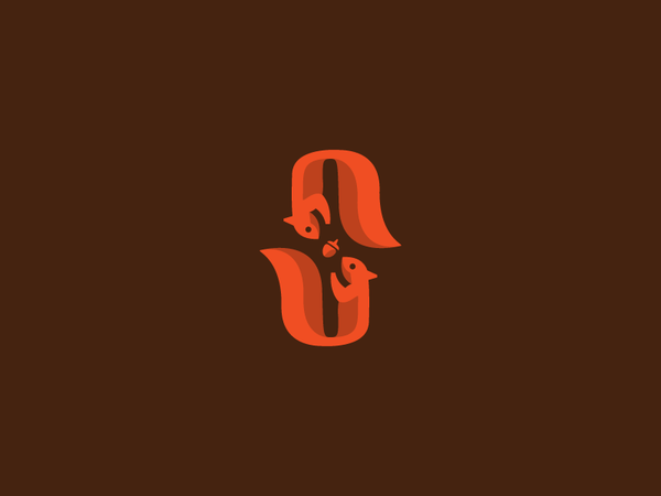 S for Squirrel letter s autumn illustration logo nuts animal squirrel.png