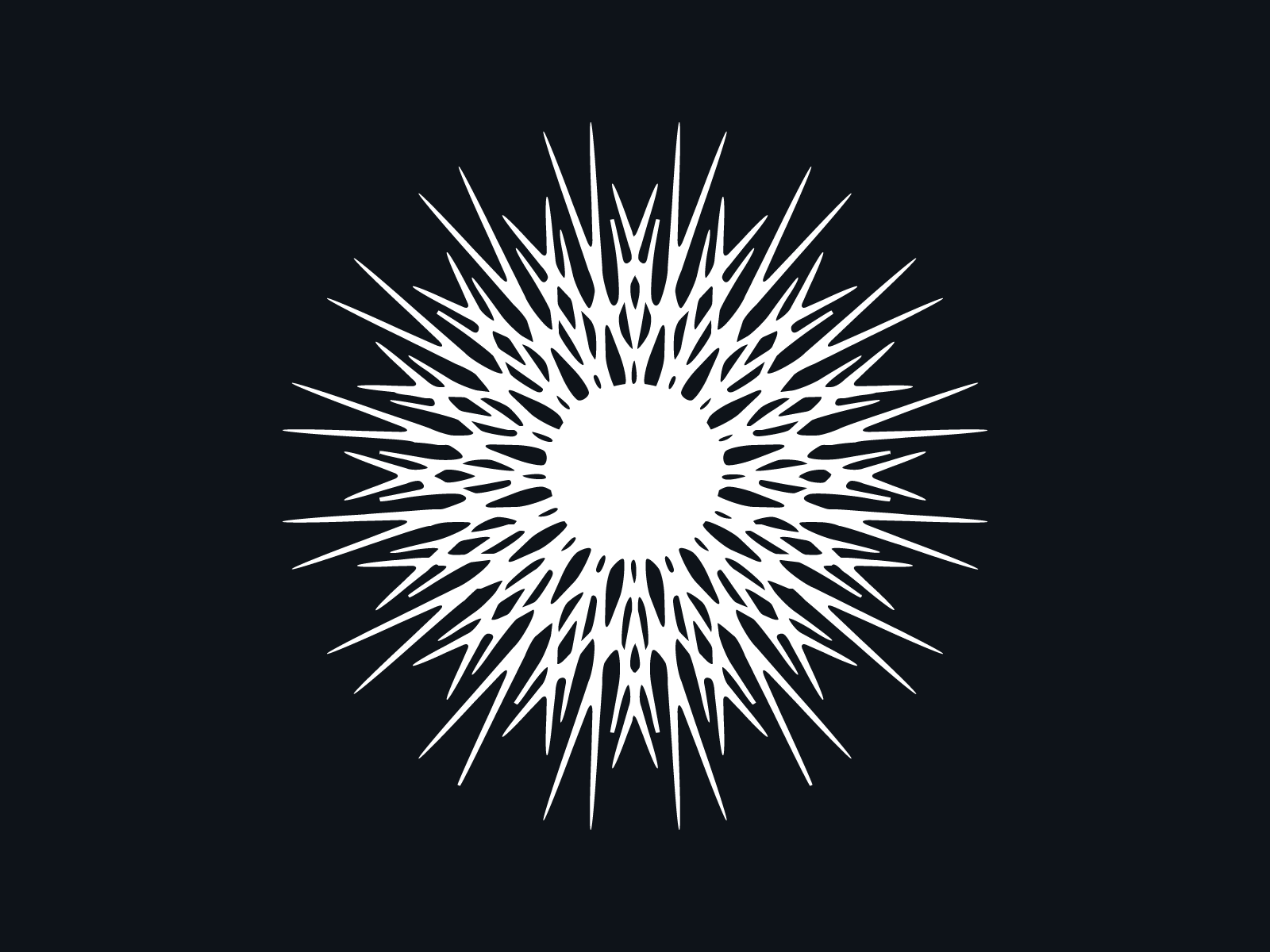 SUN black illustration fractal symbol shape star sun.png