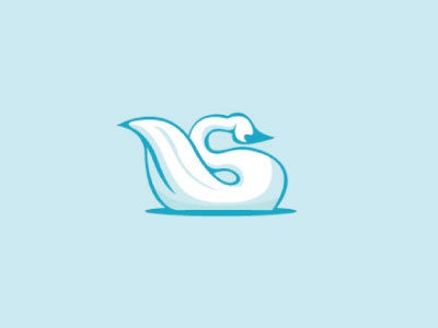 Swan s swan feather beak fly animal logo steva blue curve water swim w.jpg