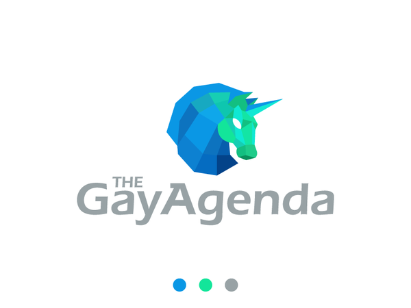 The Gay Agenda animal geometric lowpoly unicorn logo.png