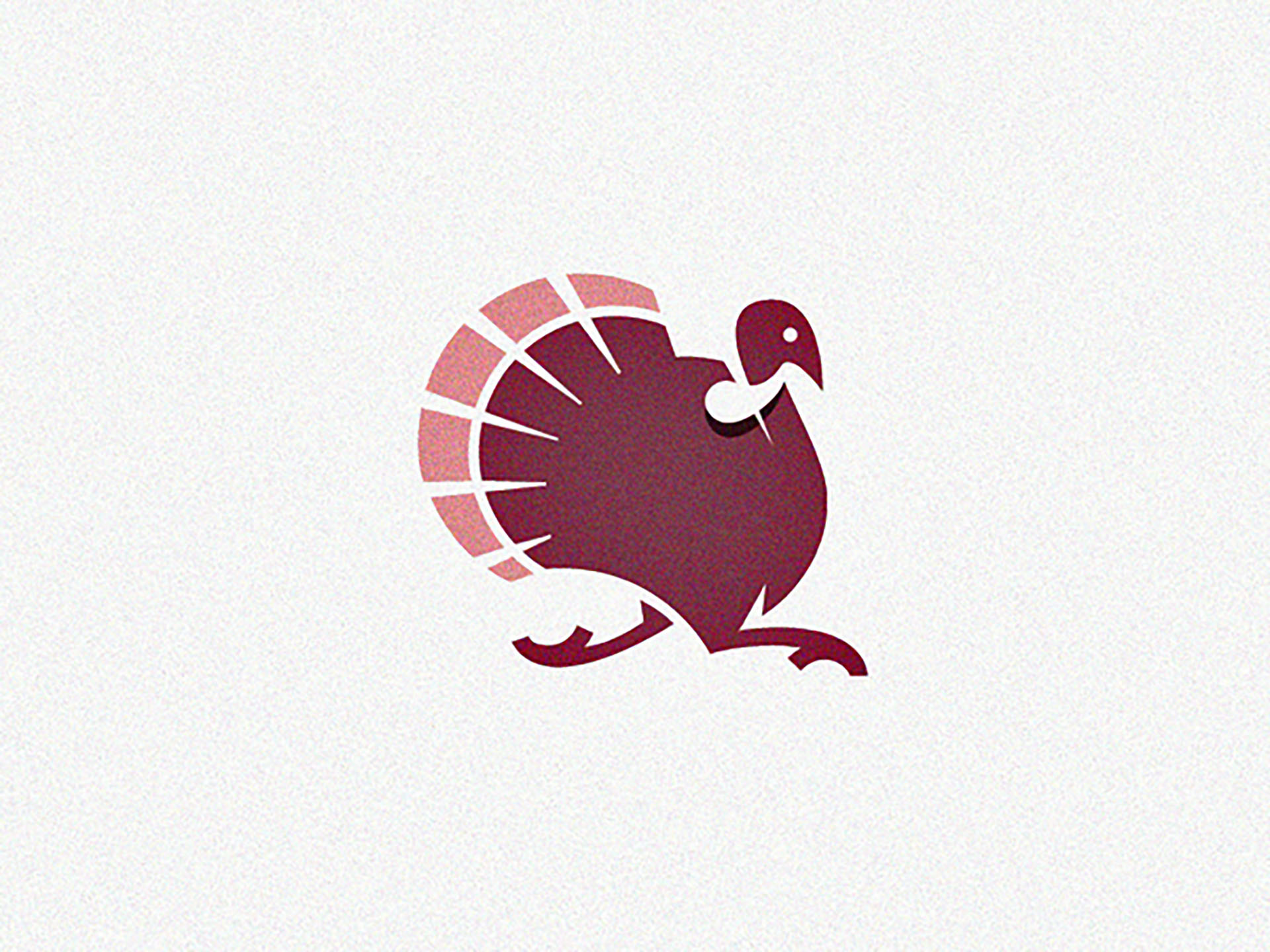 Turkey turkey animal bird feather logo icon negative space run speed.jpg