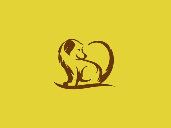Tuff Luv negative space pet dog animal tail logo love heart hund cute.png