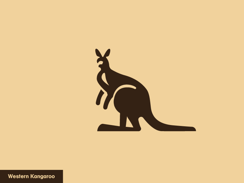 Western Kangaroo 924 logo nature icon animal kangoo kangaroo western.png
