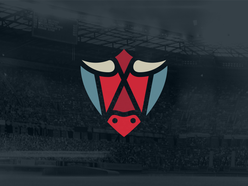 BetBull logo design logo betting bet shield animal cow taurine bull.webp