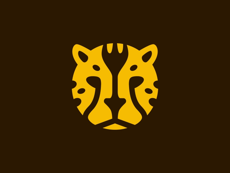 Fast food! cheetah fork fast food kitchen logo cat fastfood.webp