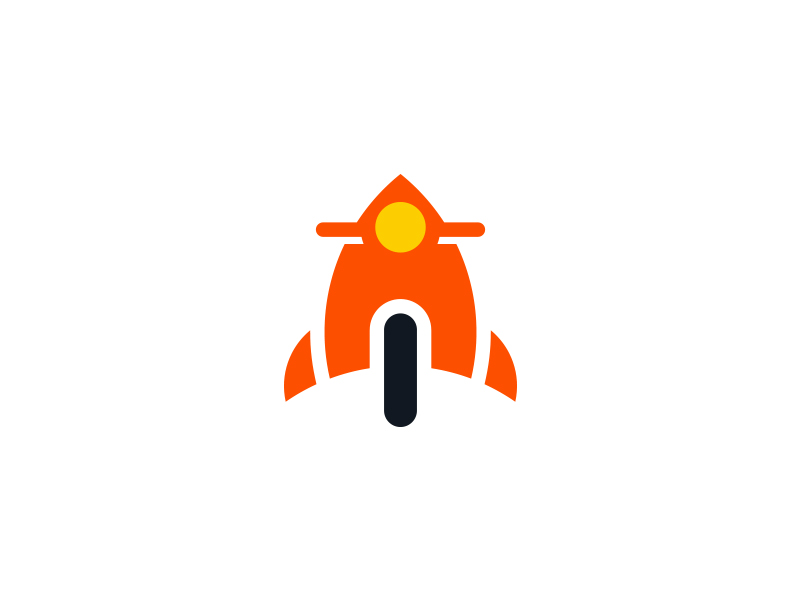 Kapgel motorcycle rocket scooter logo icon logorado cargo shipping shi.webp