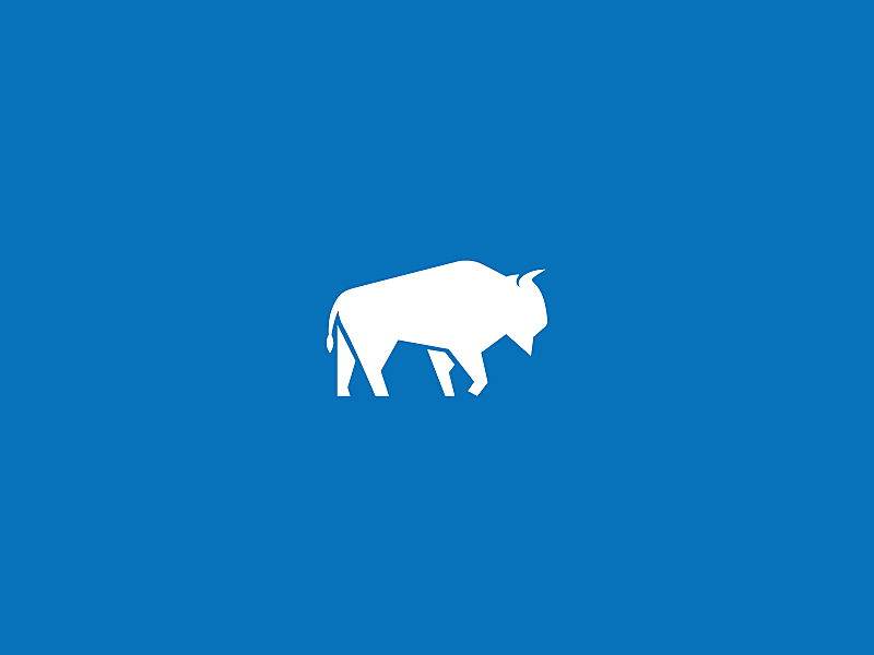 NA+bison+constructiontransport bold america bison animal logotype mark.png