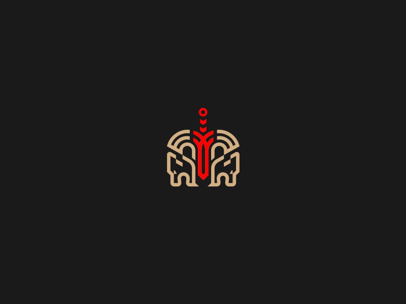 BM Lions cajva identity brand branding mythical emblem logo sword lion.jpg