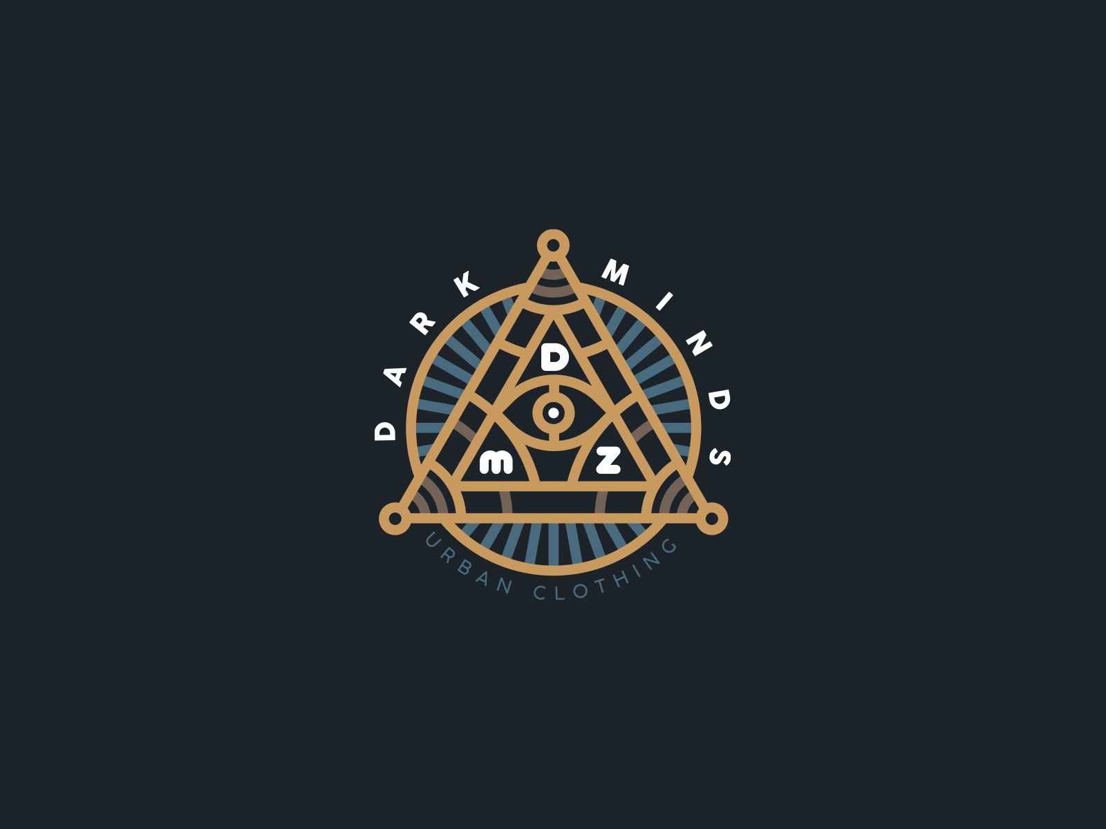 Dark Minds Urban Clothing brand emblem identity branding mark logo caj.jpg