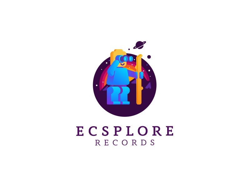 Ecsplore Records explore vector illustration design brand identity caj.jpg
