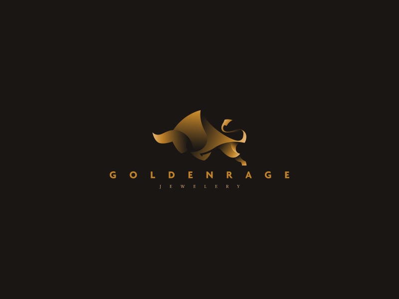 Golden Rage Bull Logo cajva identity branding emblem mark logo animal.jpg