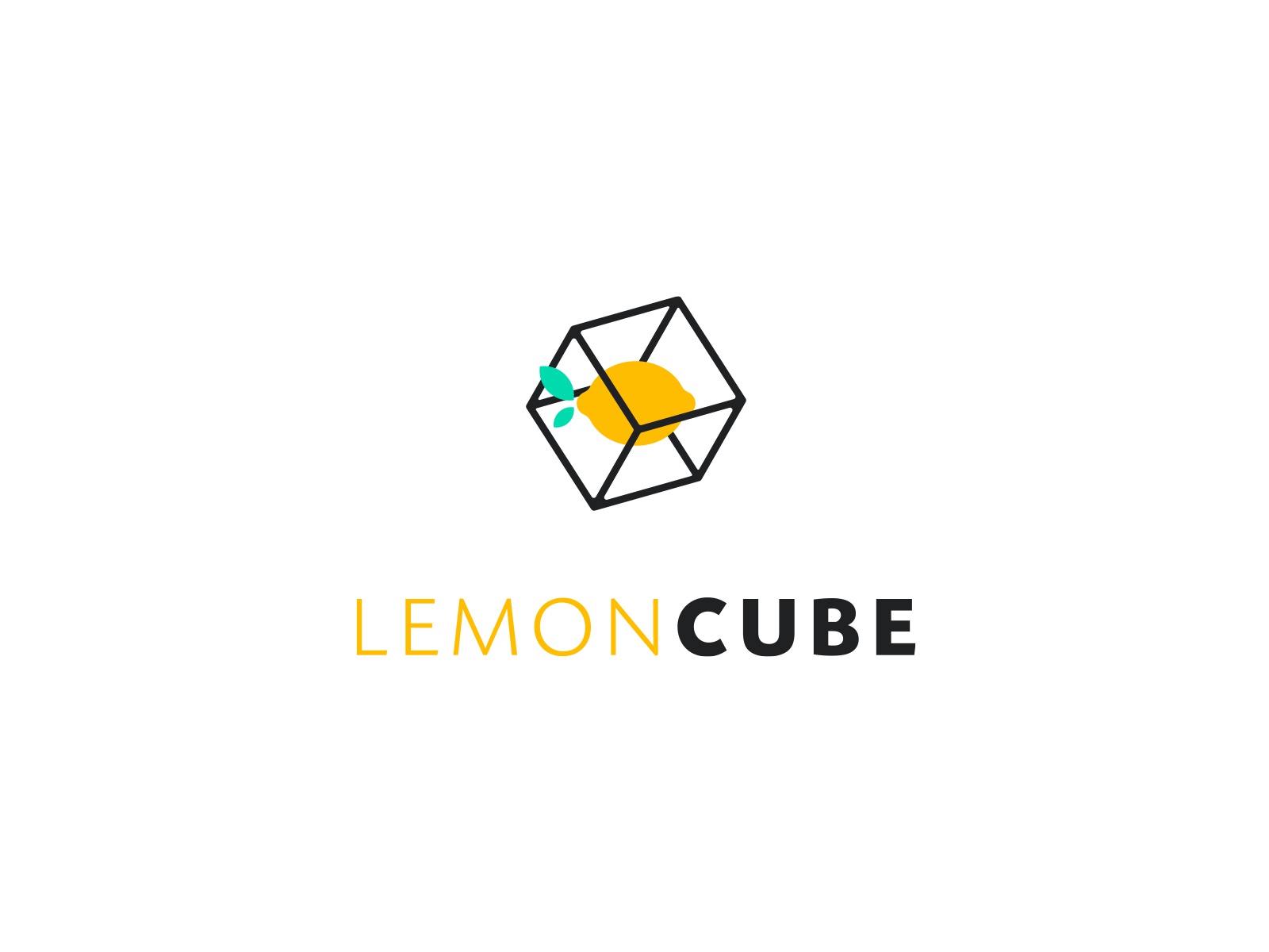 Lemon Cube cube logo design identity branding mark cajva wireframe yel.jpg