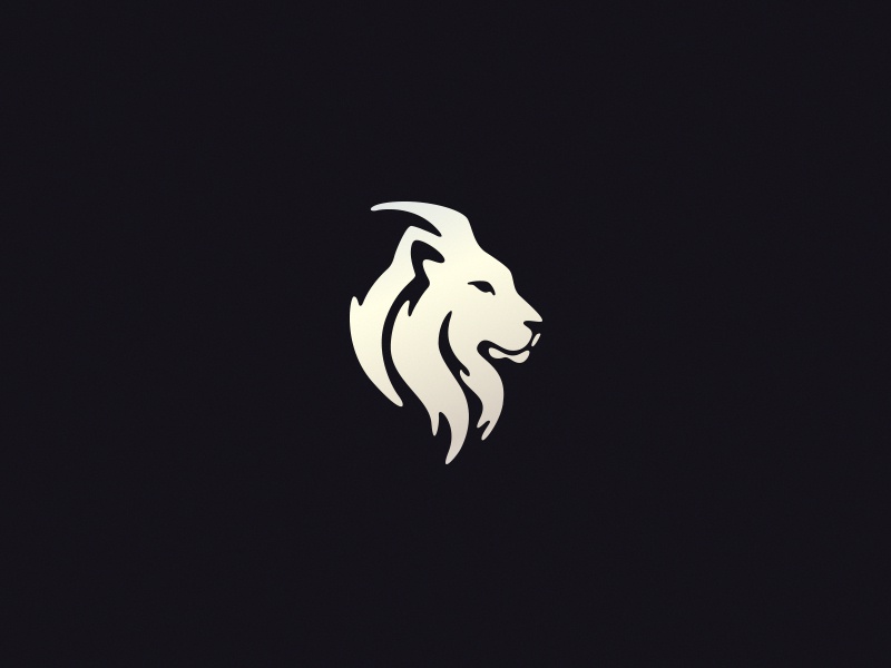 Lion Light Profile design king wild animal light emblem mark cajva log.jpg