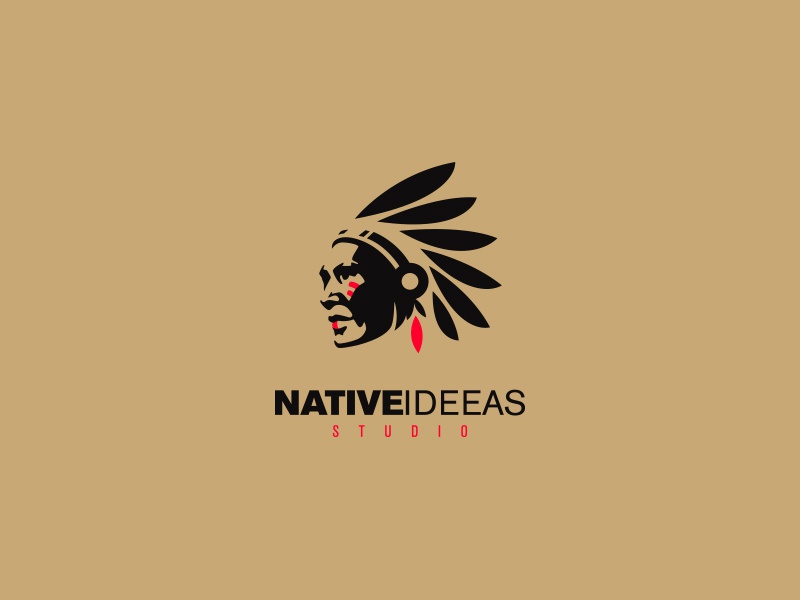 Native Ideas Logo studio branding cajva logo tribe indian american nat.jpg