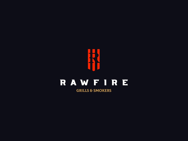 Rawfire Grills and Smokers identity branding brand design cajva logo b.jpg