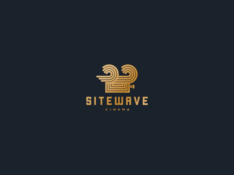 Site Wave Cinema Production Film camera cajva logo identity branding f.jpg