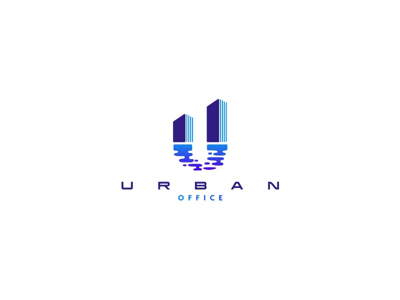 Urban Office reflection building brand design cajva logo office urban.jpg