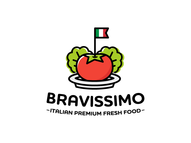 Bravissimo! italia vegetable food logo.png