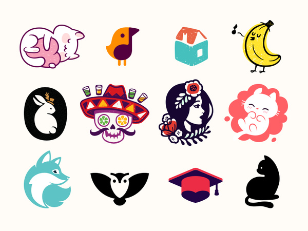 Logo Marks beauty animal bird character mascot symbols mark logotype s.png