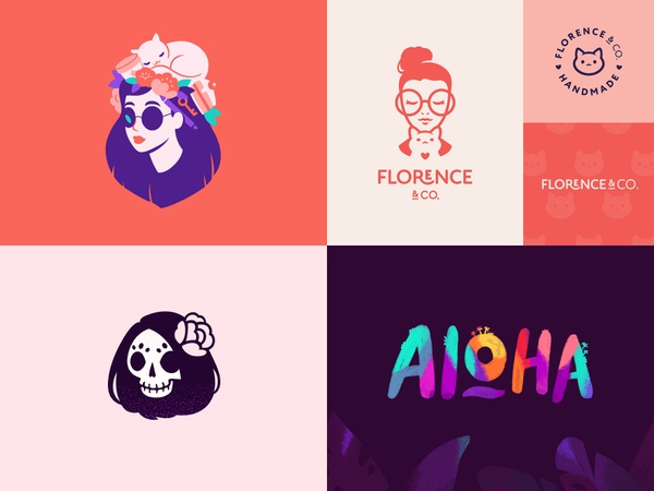 My top 4 of 2018 design cat illustration cute character logotype logo.jpg