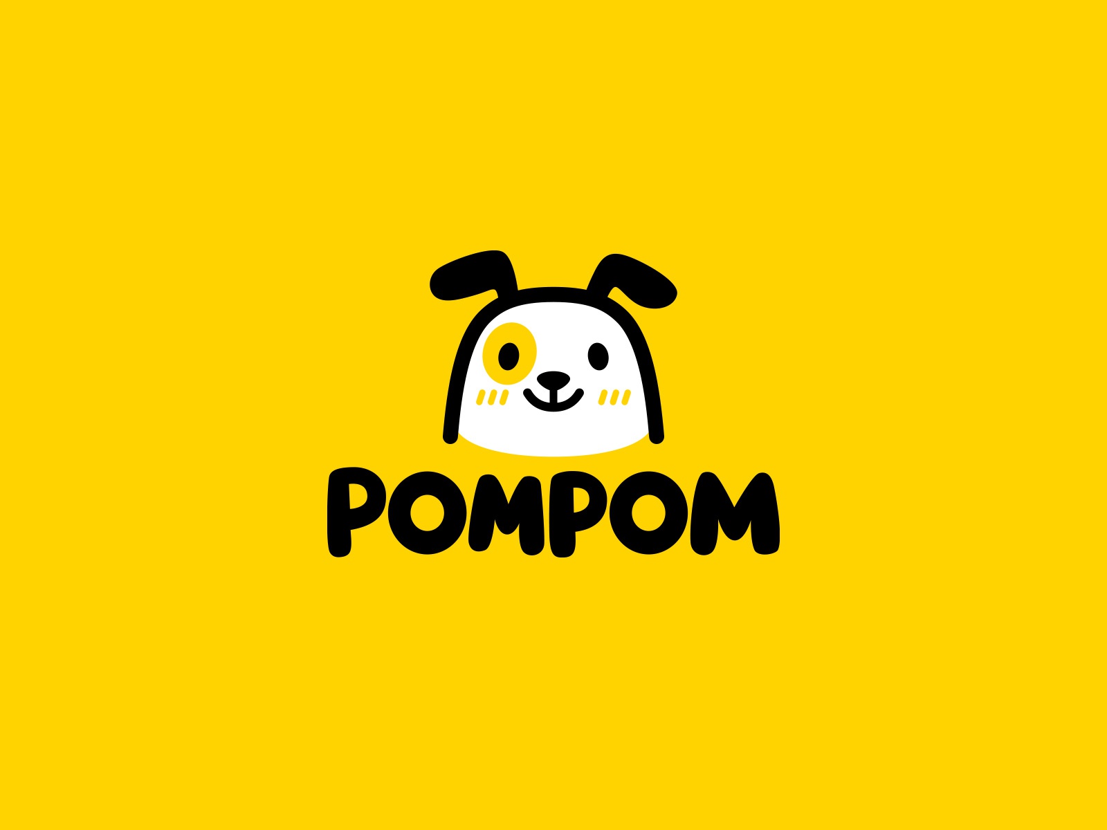 Pompom pet vet shop puppy dog cute branding design mascot character lo.jpg