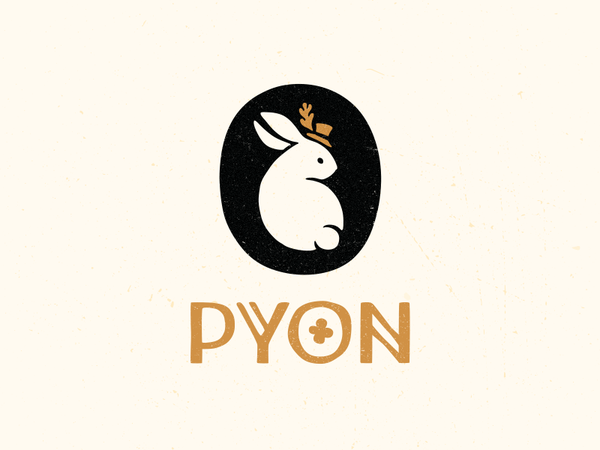Pyon animal rabbit cute hat bunny logotype logo.png