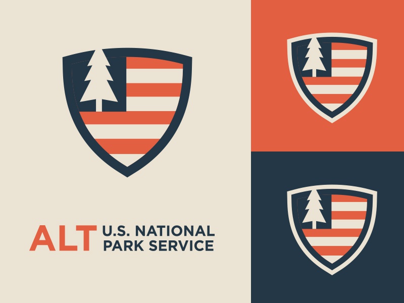 Alt National Parks concept america flag tree park logo.jpg