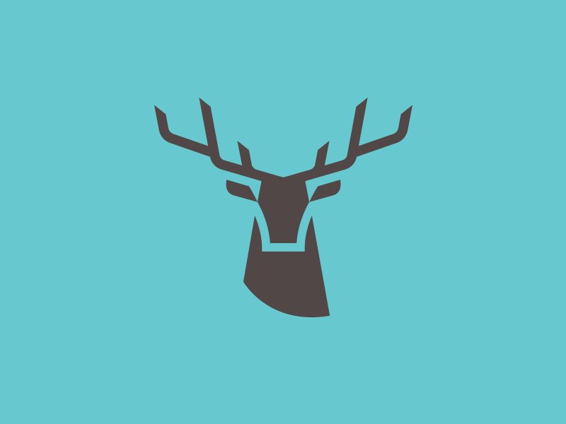 Deer head animal logo deer.png