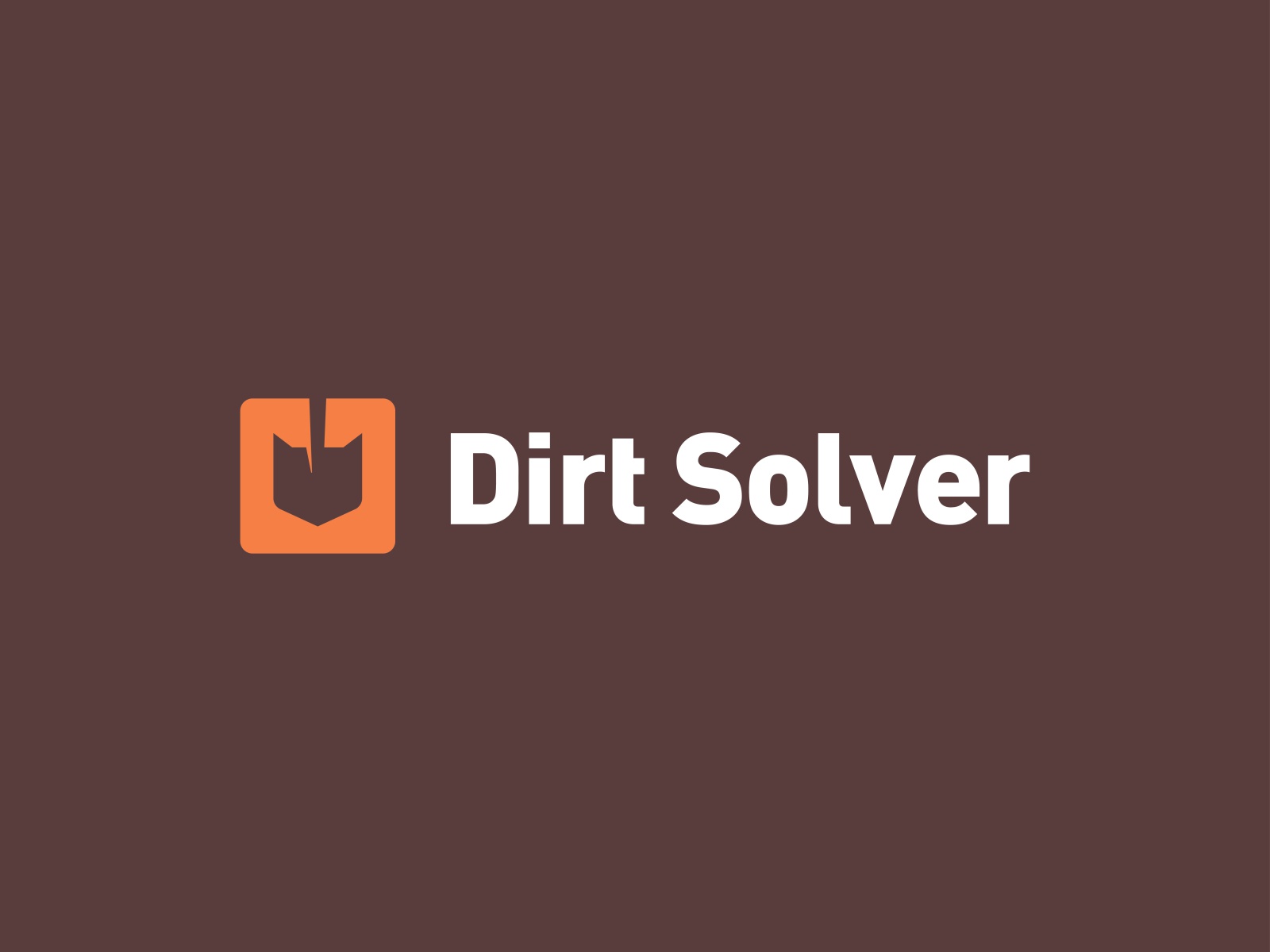 Dirt Solver Logo app dig shovel flatdesign construction solving logist.jpg