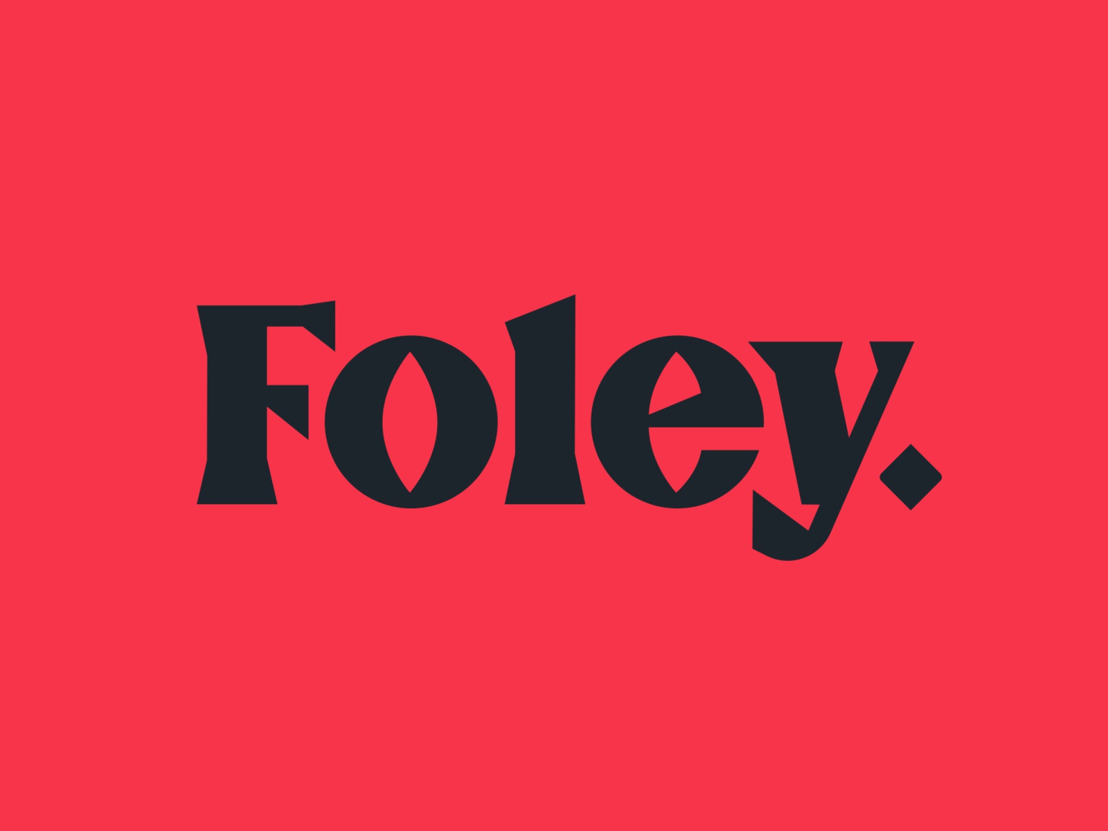 Foley Logotype lettering serif y e l o sharp geometric custom typogaph.jpg