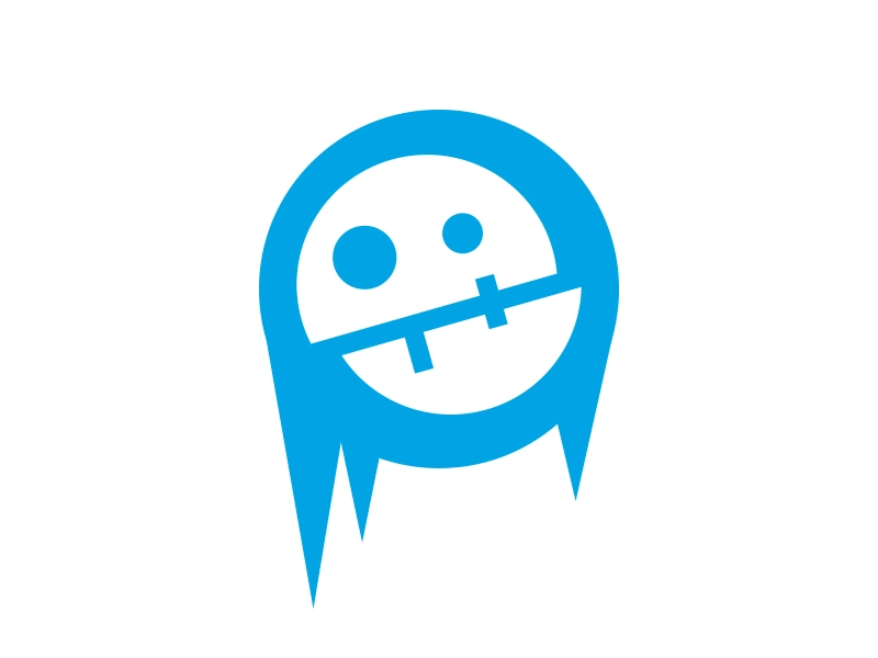 Frozen Robot icicle ice logo robot cold frozen.webp