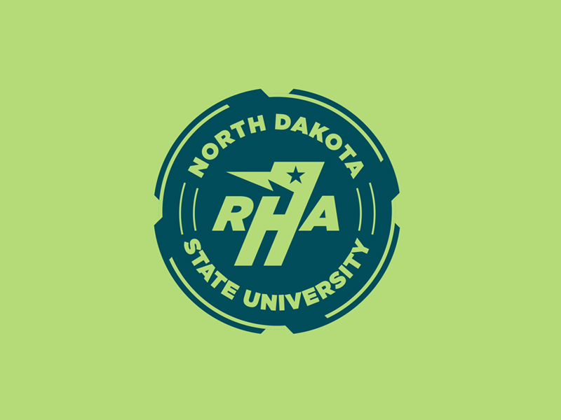 RHA graphic residence hall circle logo pride stamp star pennant icon b.webp