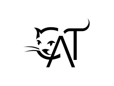 CAT silhouette concealed space negative and positive black typography.jpg