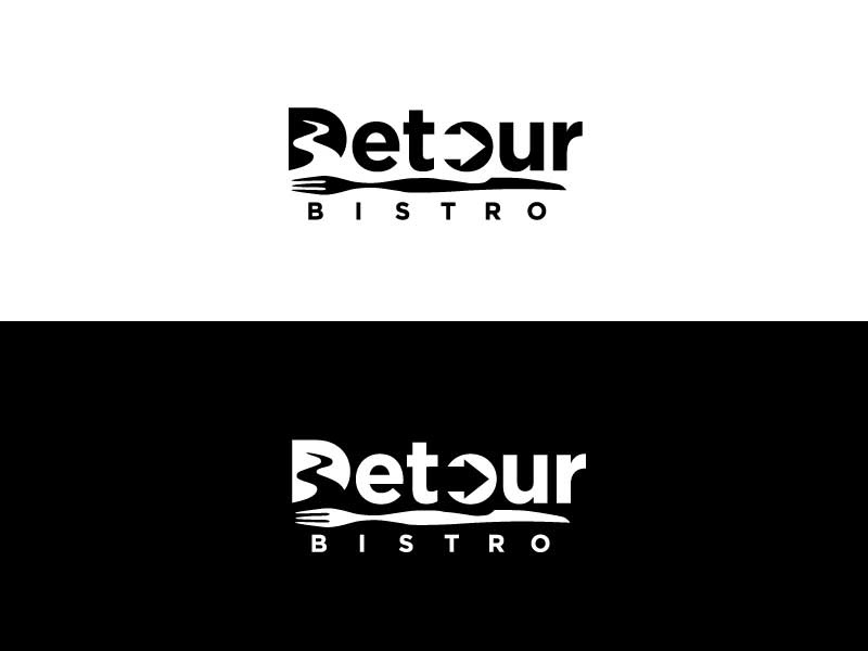 Detour river route arrow knife fork food pasta pizza hidden bistro o d.jpg
