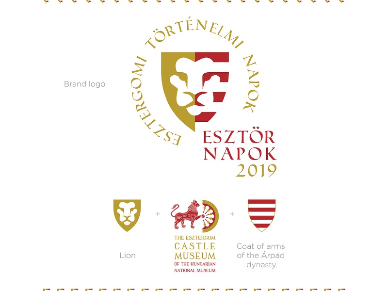 ESZTÖR logo by VASVARI DESIGN crest logo crest shield arms lion identi.jpg