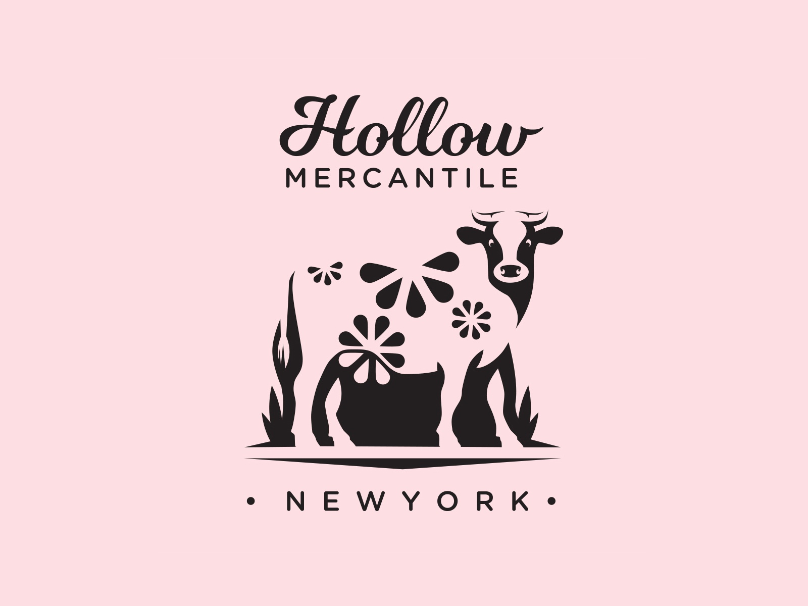 Hollow Mercantile animal new york logodesigner logodesign dairy cow br.jpg