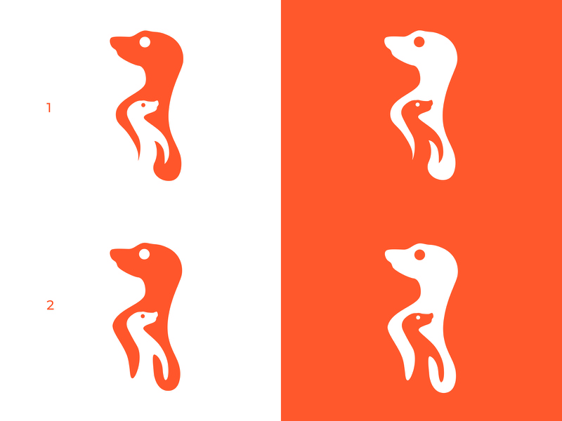 Meerkat negative space logo negative space ux design mobile app illust.jpg