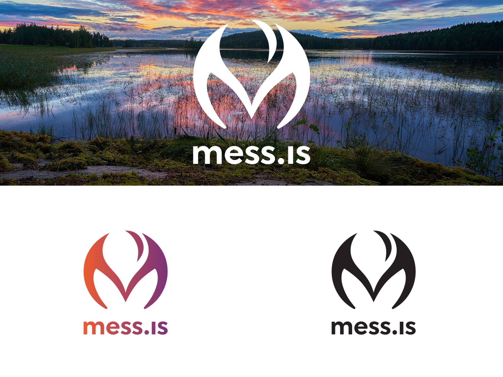 mess.is logo in Finland negative space logo negativespace logodesigner.jpg
