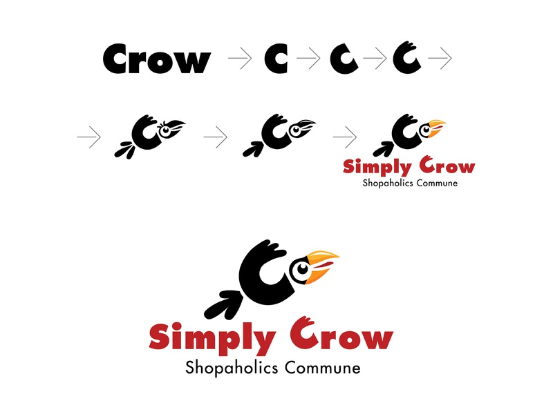 Simply Crow animallogo animal crowlogo crow casestudy creativelogos lo.jpg