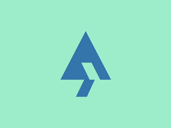 Arrow Logo Design letter a icon logo design design logo negative space.png