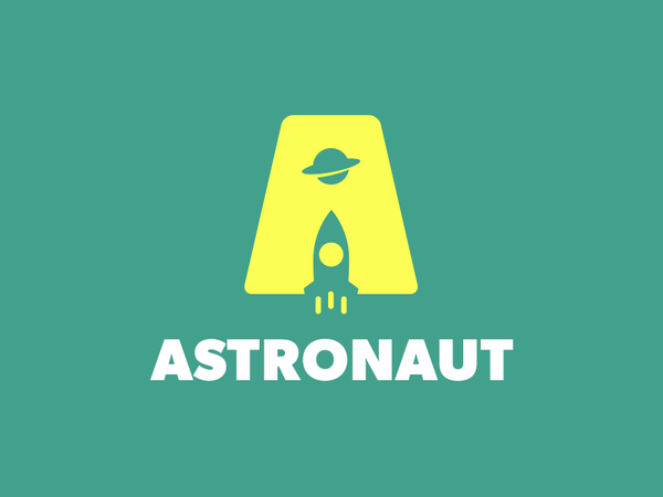 Astronaut Logo Design smart logo smart logos clever logo clever logos.png