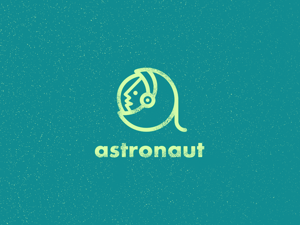 Astronaut space icon idea clever logo smart logo letter a astronaut ic.png