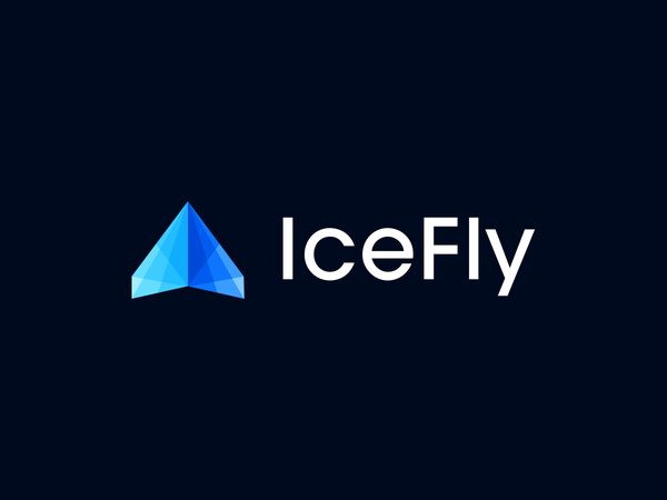 Icefly Logo airlines icon logotype colorful creative logo designer col.png