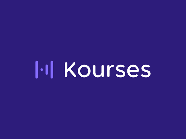 Kourses Logo Design purple logo purple colorful creative logo designer.png