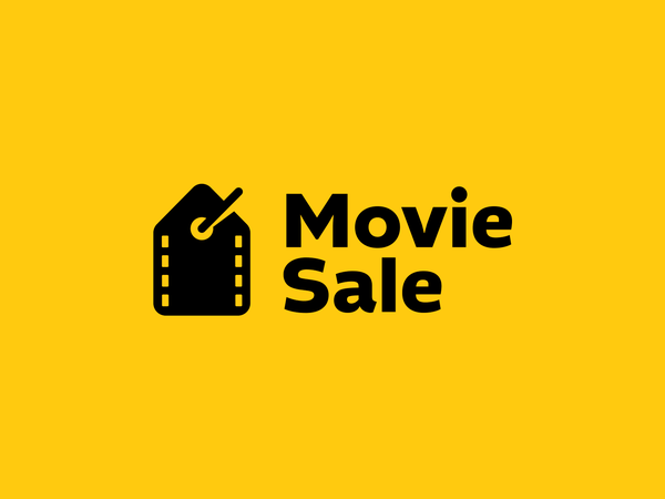 MovieSale price tag sale discount price cinema film movie custom logo.png