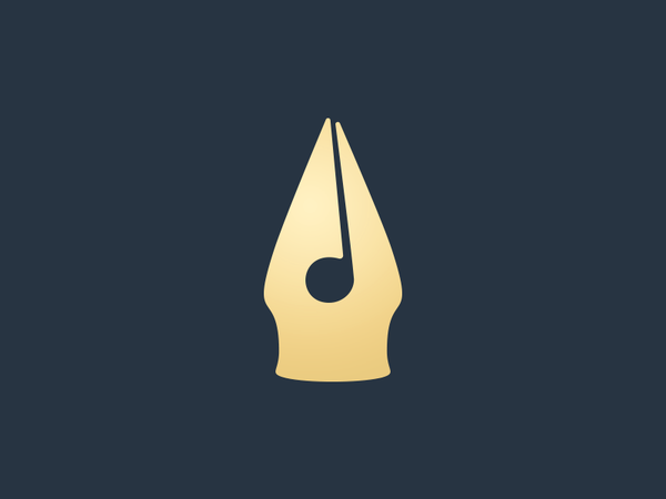 Music Poet pen negative space logo negative space music logo music log.png